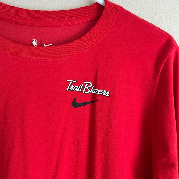 Women’s Nike Trail Blazers Long Sleeve T-Shirt L - Picture 3 of 6